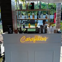 Bartender realizando show de fuego